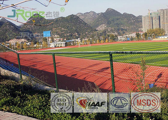 All Weather Rubberized Track Surface , Tartan Running Track For Outdoor Sport Field